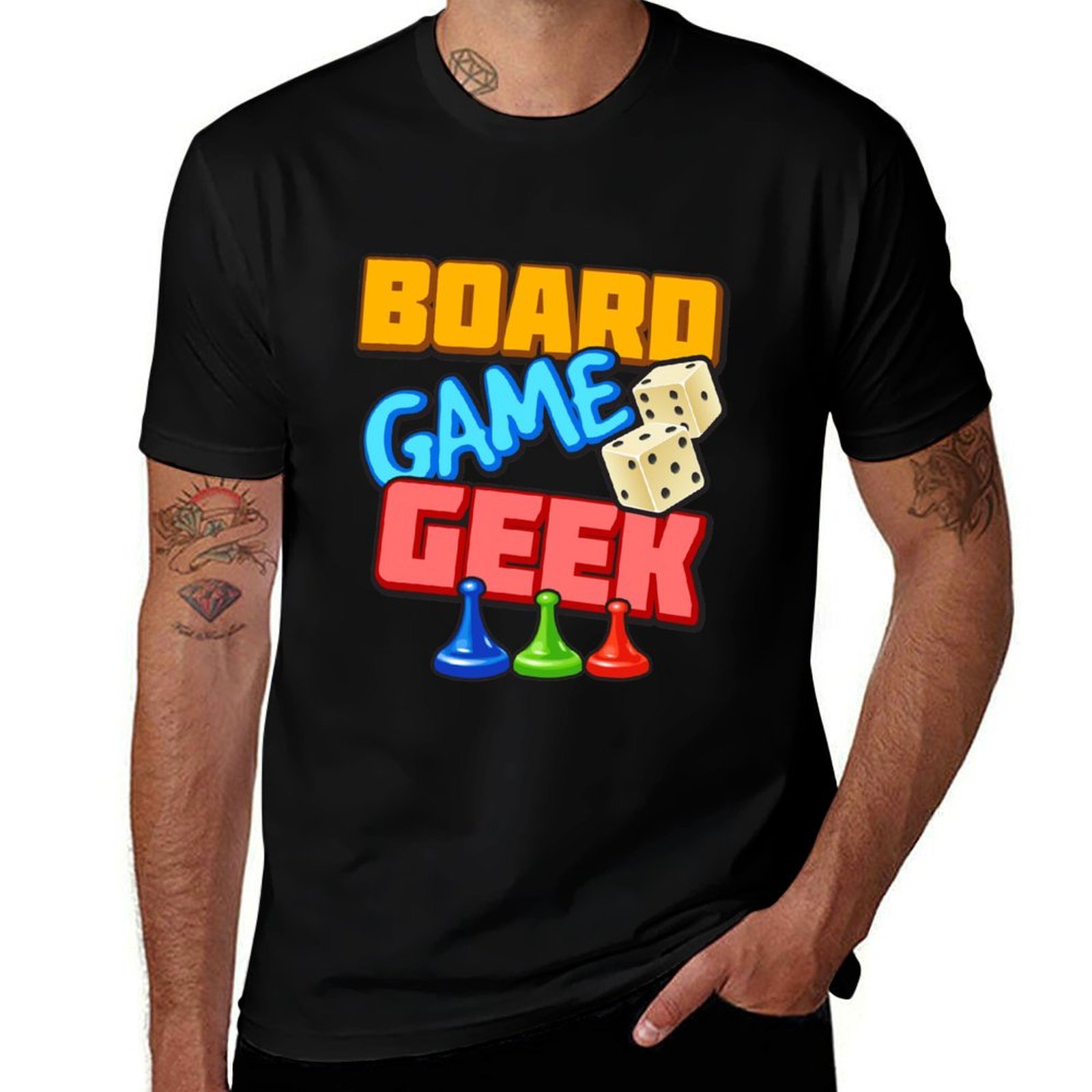Board Game Geek - Brettspiel-Geek T-Shirt Modernes Print Casual T-Shirt