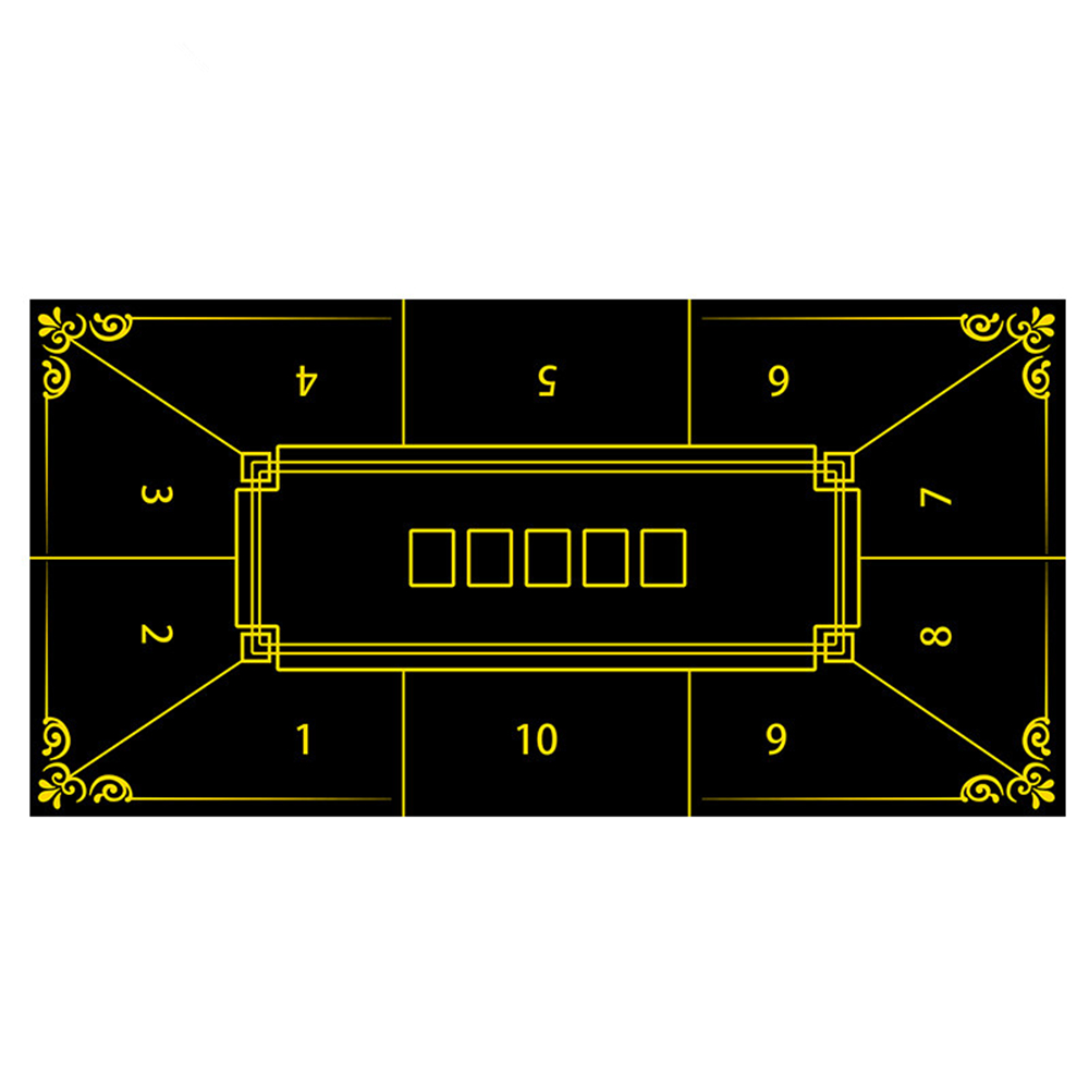 Board Game Table - Verdickte Gummi-Poker-Tischdecke Casino Texas Hold'em Tischmatte