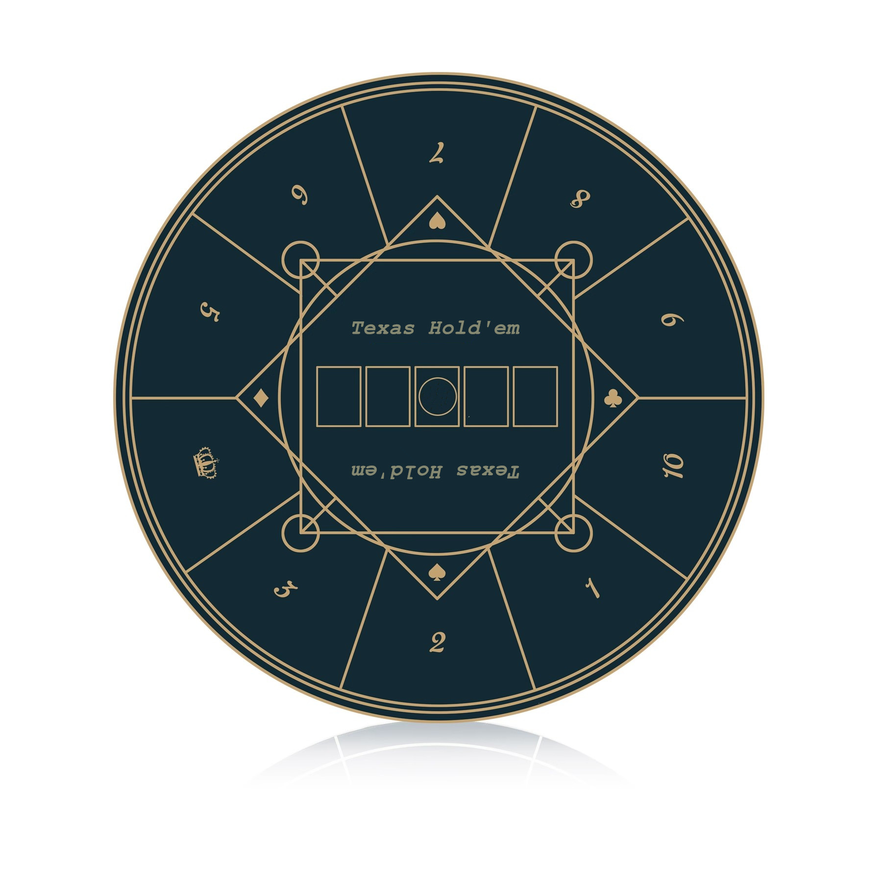 Board Game Table - Multi-Größen Casino Texas Hold'em Poker Tischmatte