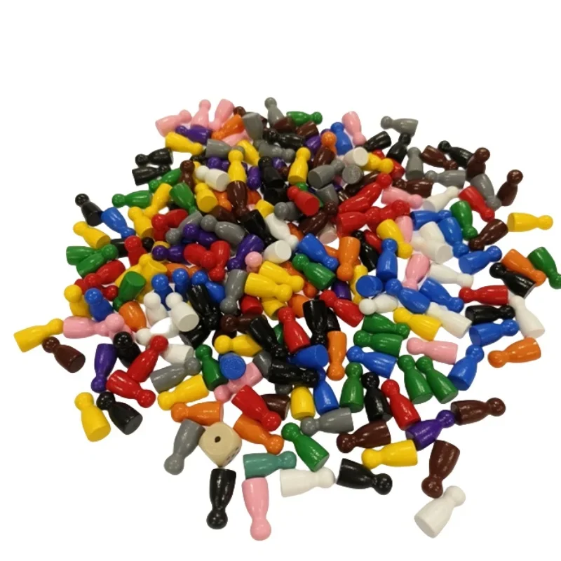 Board Game Catan - 100 Stück bunte Holz-Schachmarker, 24 x