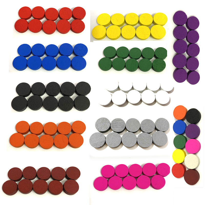 Board Game Catan - 50 stück 15*5MM 11 Farben Holz