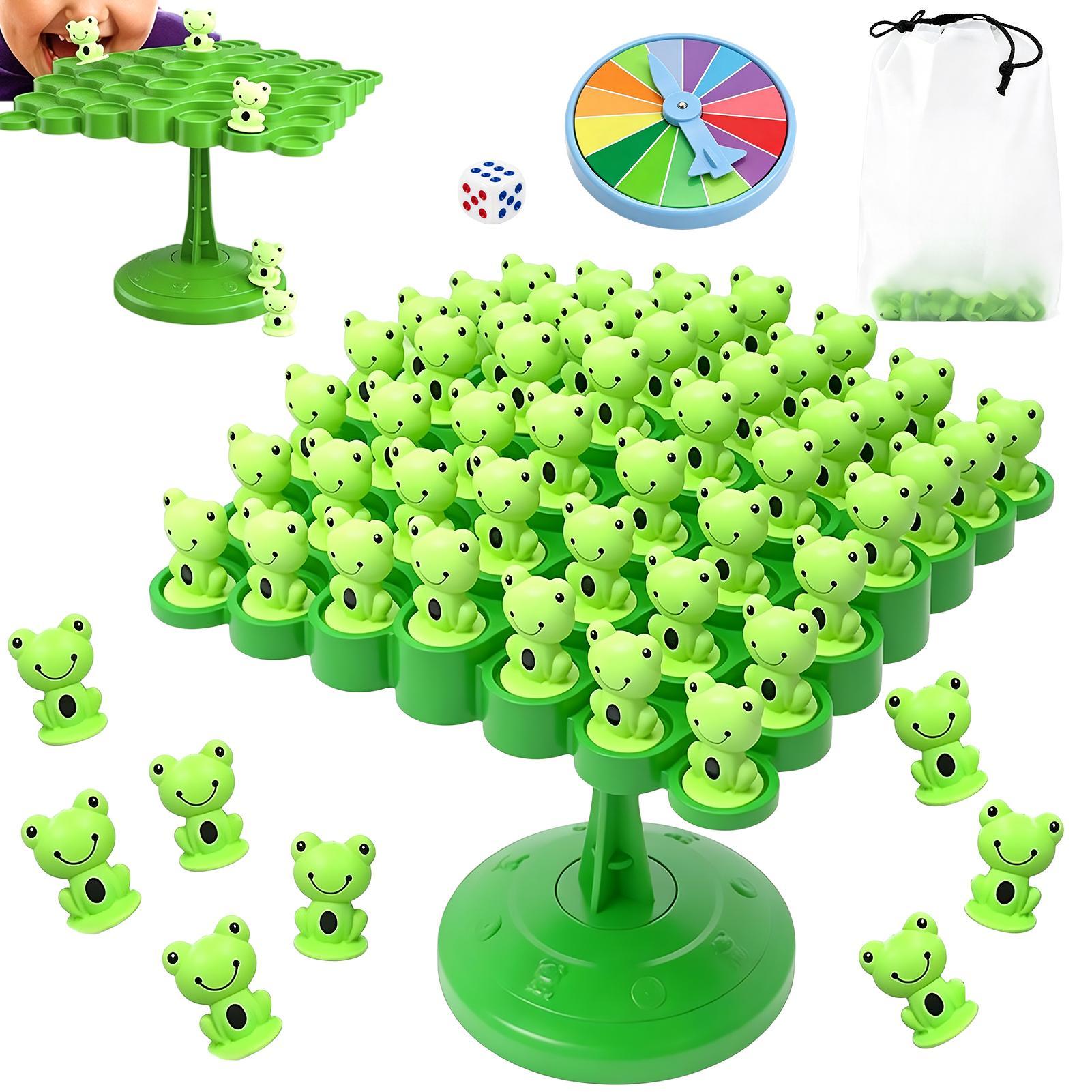Board Game Electronic Table - Kinder Frosch-Balance-Baum Brettspiel, 2-Spieler Eltern-Kind Interaktives