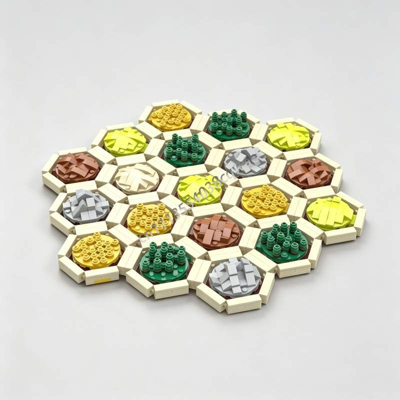 Board Game Catan - 1578-teiliges Settlers Of Catan Brettspiel Bausteine
