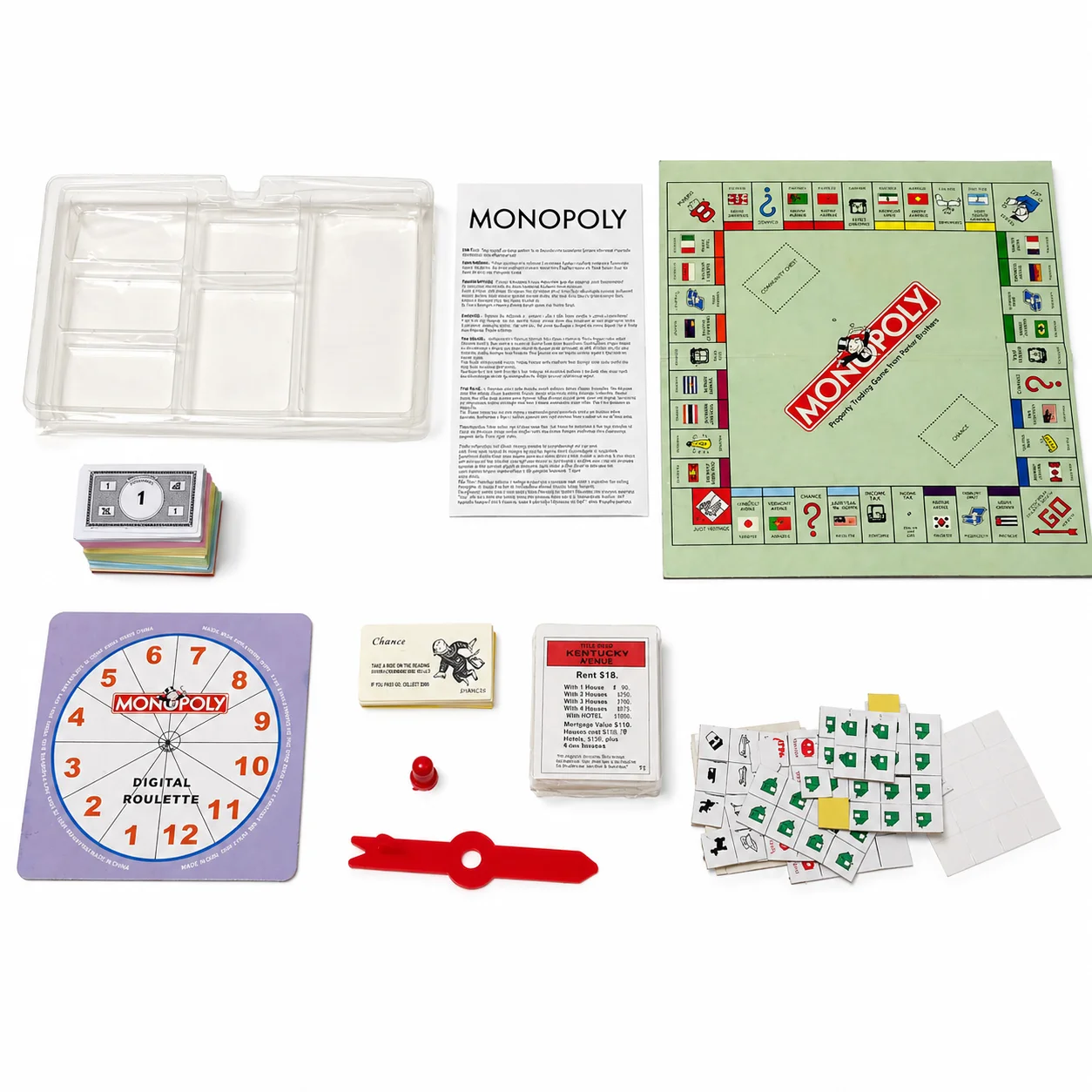 Board Game Catan - Monopoly Klassisches Brettspiel Familien-Immobilienhandelsspiel Tragbares Kinder-