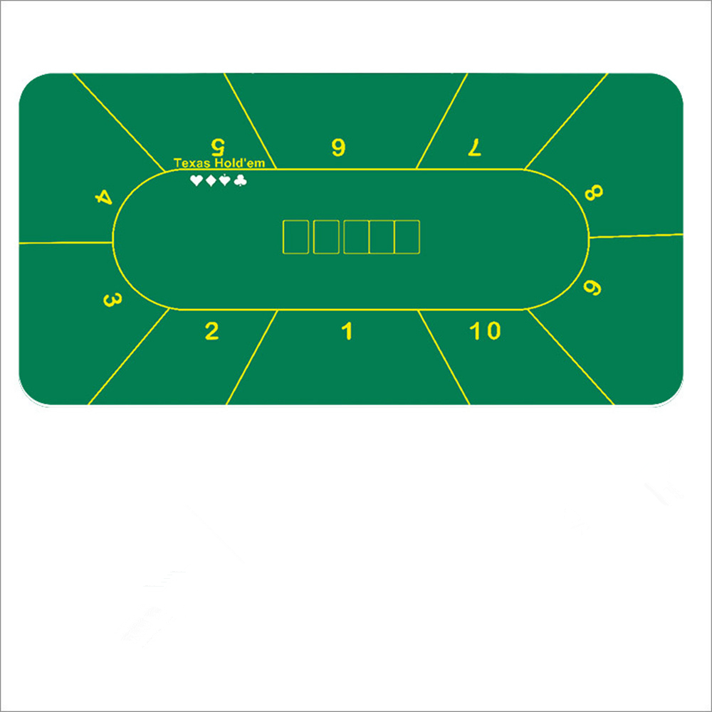 Board Game Table - Rutschfeste Casino-Gummi-Tischmatte Verdickte Texas Hold'em Tischdecke