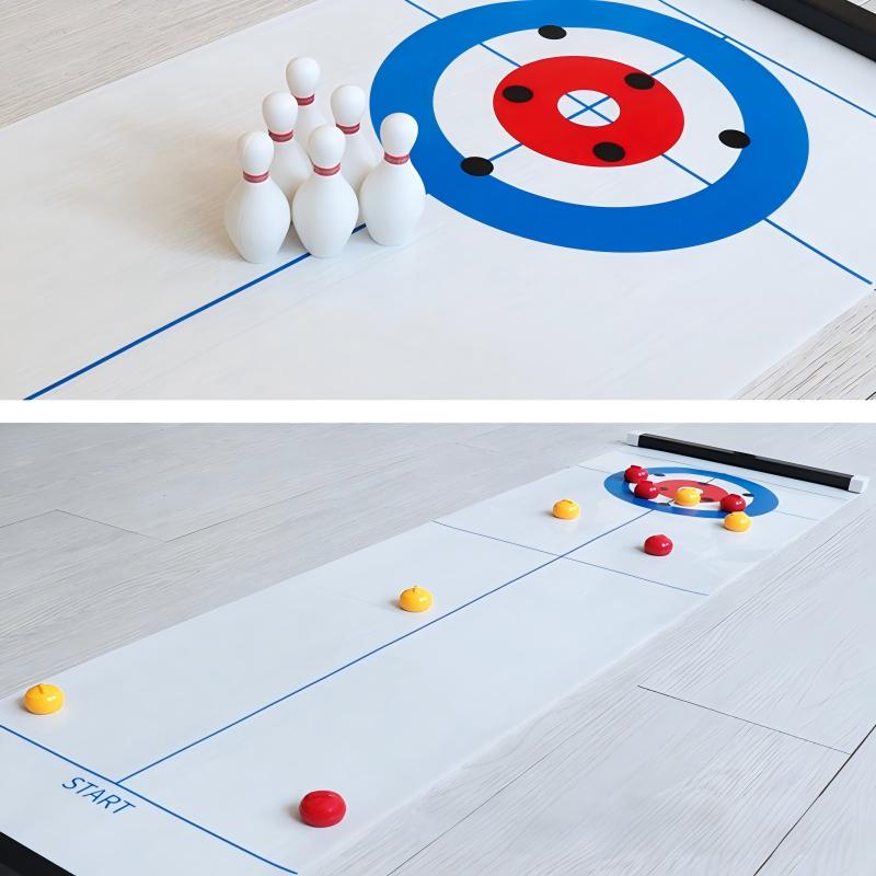 Neues Mini-Curling- und Bowlin – Board Game Electronic Table Bewertung und Preis