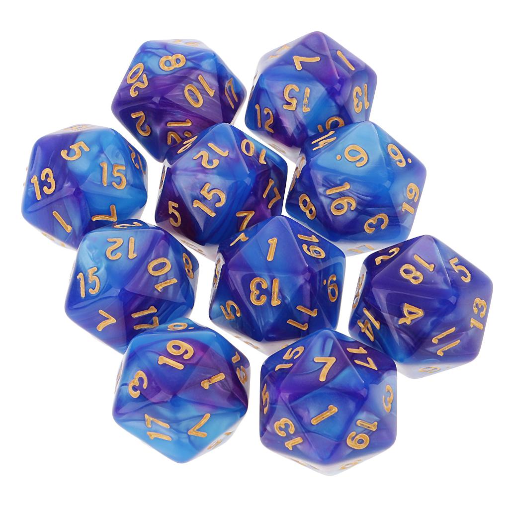 10 Stück polyedrische 20-seiti – Board Game Electronic Table Bewertung und Preis