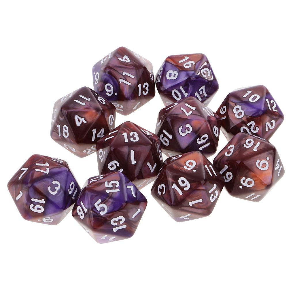 10 Stück polyedrische 20-seiti – Board Game Electronic Table Bewertung und Preis