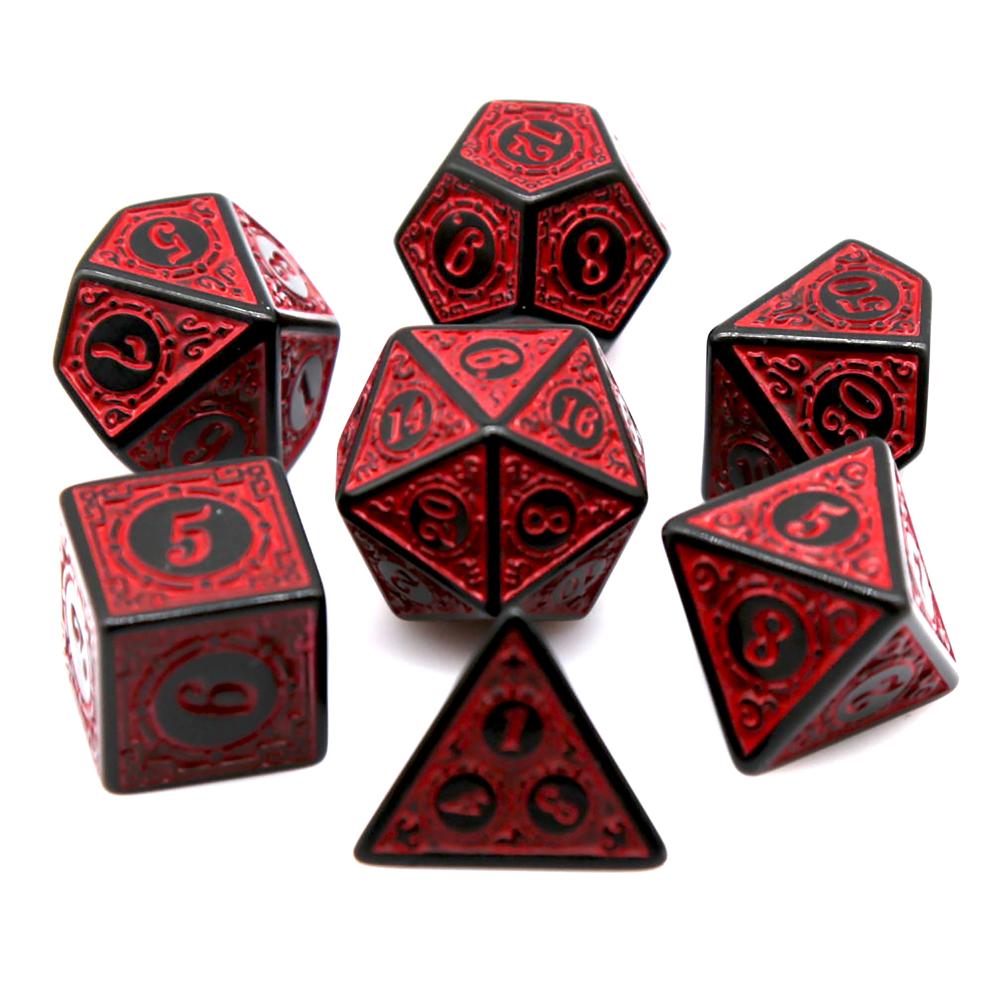 7-teiliges schwarz-rotes Polye – Board Game Electronic Table Bewertung und Preis